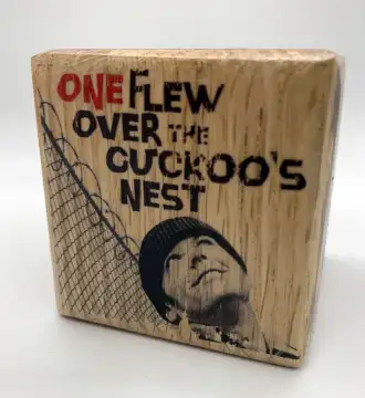One Flew Over the Cuckoos Nest Wood Block