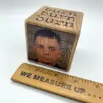 Jack Kerouac Wood Block with ruler for context