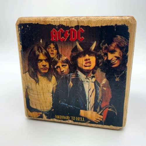 AC/DC Wood Block