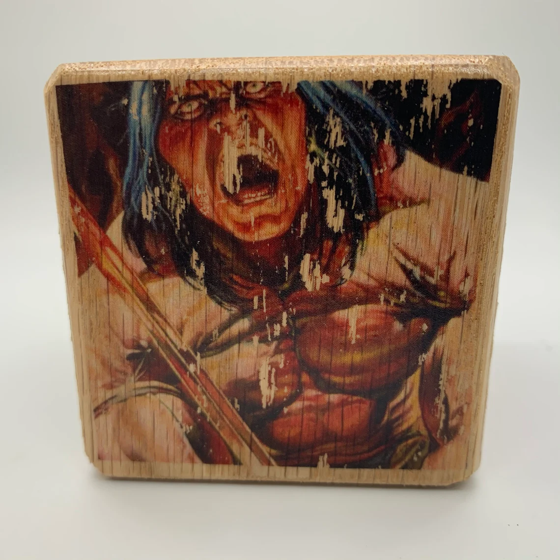 Screaming Conan with Sword Comic Frame