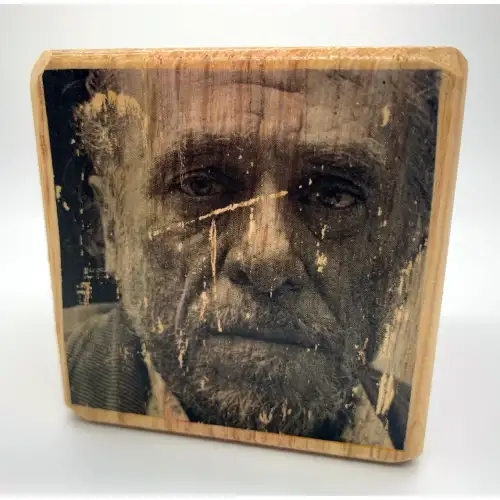 Charles Bukowski Wood Block
